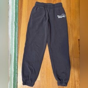 Garage Stay Magical Gray Fleece Joggers Size Small